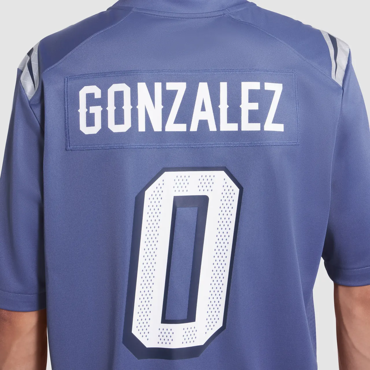Christian Gonzalez New England Patriots Nike 2025 Rivalries Collection Game Jersey - Storm Blue - Image 7