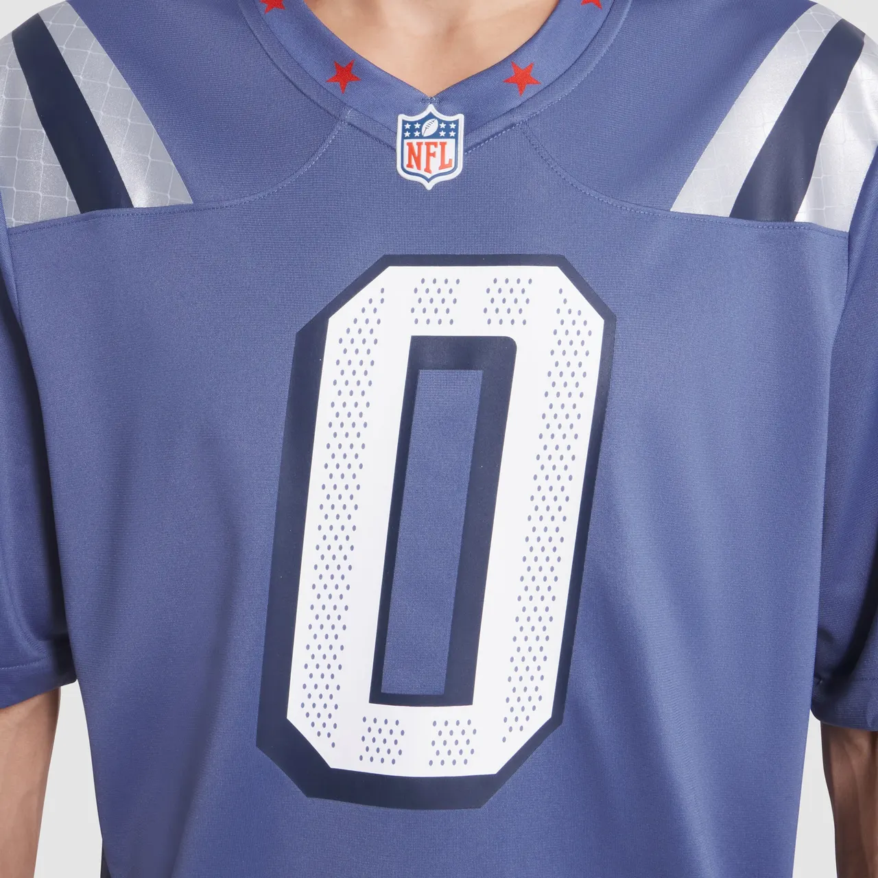 Christian Gonzalez New England Patriots Nike 2025 Rivalries Collection Game Jersey - Storm Blue - Image 6