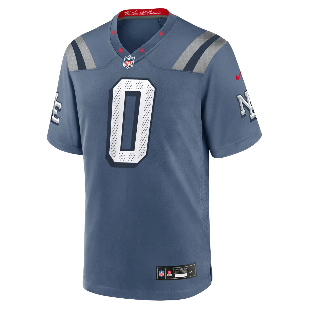 Christian Gonzalez New England Patriots Nike 2025 Rivalries Collection Game Jersey - Storm Blue - Image 2