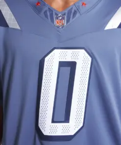 Christian Gonzalez New England Patriots Nike 2025 Rivalries Collection Limited Jersey - Storm Blue - Image 6