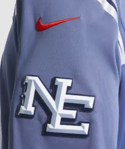 Christian Gonzalez New England Patriots Nike 2025 Rivalries Collection Limited Jersey - Storm Blue - Image 8