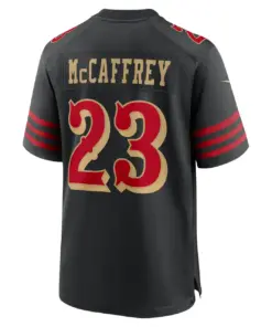 Christian McCaffrey San Francisco 49ers Nike 2025 Rivalries Collection Game Jersey - Black - Image 3