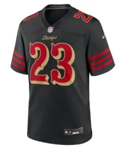 Alternative view of Christian McCaffrey San Francisco 49ers Nike 2025 Rivalries Collection Game Jersey - Black