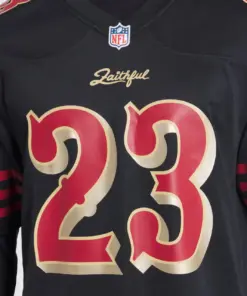 Christian McCaffrey San Francisco 49ers Nike 2025 Rivalries Collection Game Jersey - Black - Image 6