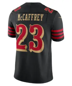 Christian McCaffrey San Francisco 49ers Nike 2025 Rivalries Collection Limited Jersey - Black - Image 3