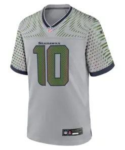 Alternative view of Cooper Kupp Seattle Seahawks Nike 2025 Rivalries Collection Game Jersey - Wolf Gray