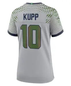 Cooper Kupp Seattle Seahawks Nike Women's 2025 Rivalries Collection Game Jersey - Wolf Gray - Image 3