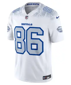 Alternative view of Dalton Kincaid Buffalo Bills Nike 2025 Rivalries Collection Limited Jersey - White