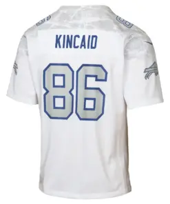 Dalton Kincaid Buffalo Bills Nike Youth 2025 Rivalries Collection Game Jersey - White - Image 3