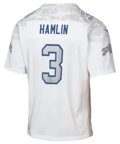 Damar Hamlin Buffalo Bills Nike Youth 2025 Rivalries Collection Game Jersey - White - Image 3