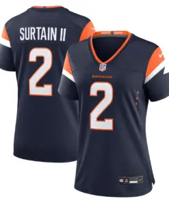 Patrick Surtain II Denver Broncos Nike Women's Alternate Game Jersey - Navy - Womens - Navy