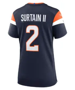 Patrick Surtain II Denver Broncos Nike Women's Alternate Game Jersey - Navy - Womens - Navy - Image 3