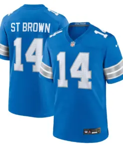 Amon-Ra St. Brown Detroit Lions Nike Home Game Jersey - Royal Blue