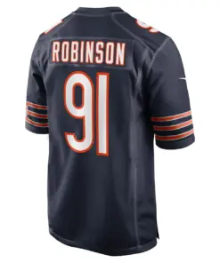 Dominique Robinson Chicago Bears Nike Game Player Jersey - Navy - Image 4