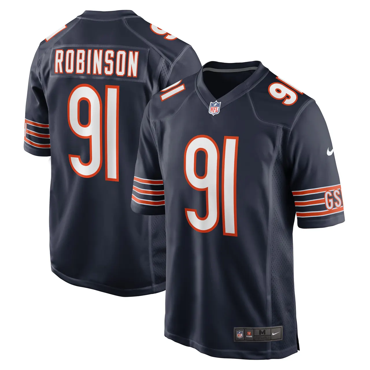 Dominique Robinson Chicago Bears Nike Game Player Jersey - Navy - Image 2