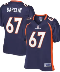 Don Barclay Denver Broncos NFL Pro Line Women's Alternate Player Jersey - Navy