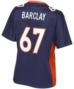Don Barclay Denver Broncos NFL Pro Line Women's Alternate Player Jersey - Navy - Image 3