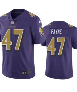Donald Payne Baltimore Ravens Nike Color Rush Limited Jersey - Purple