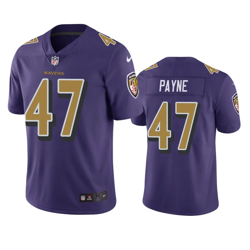 Donald Payne Baltimore Ravens Nike Color Rush Limited Jersey - Purple