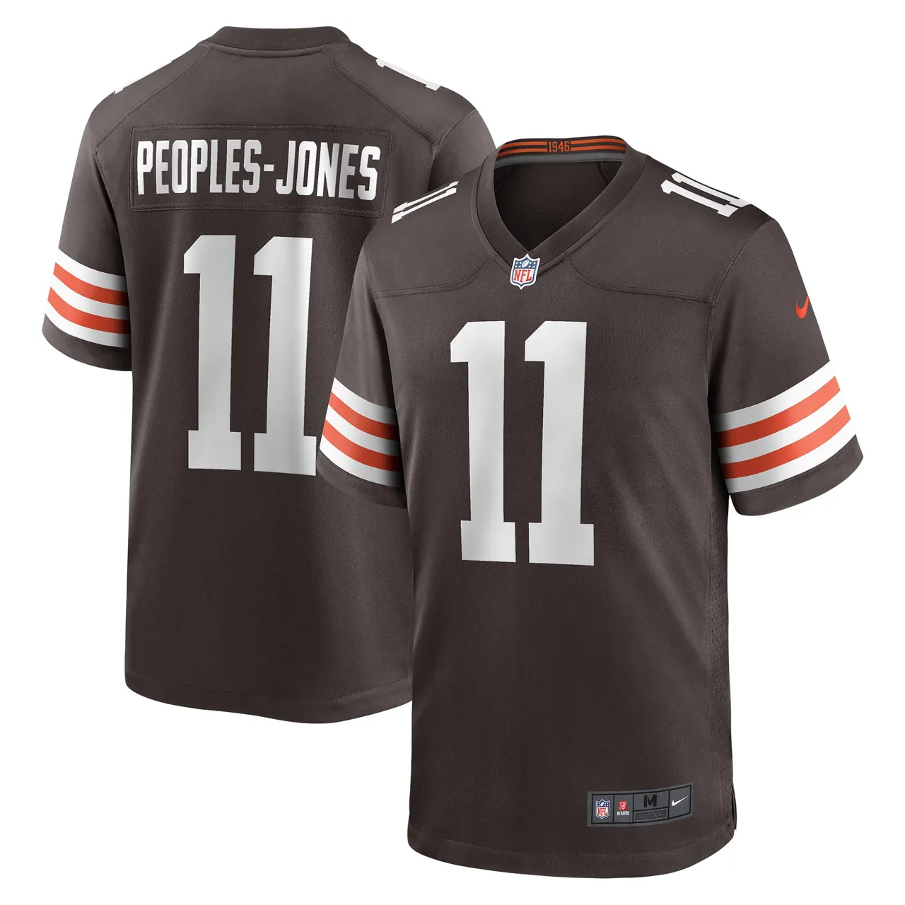 Donovan Peoples-Jones Cleveland Browns Nike Game Jersey - Brown - Image 2