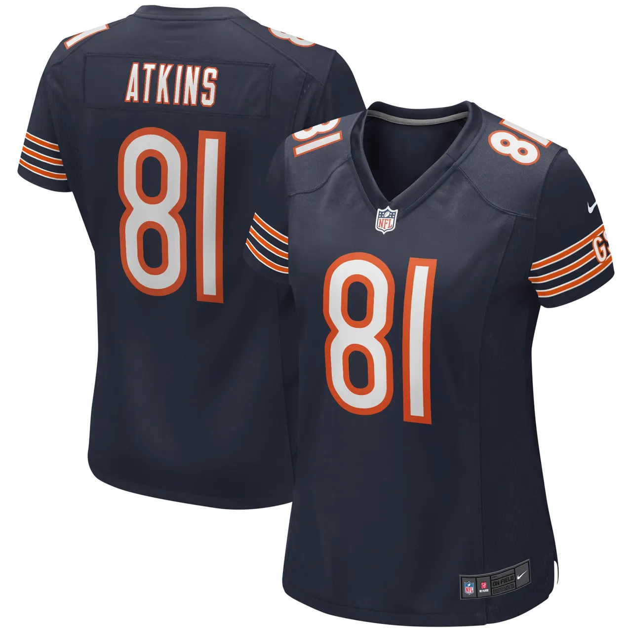 Doug Atkins Chicago Bears Nike Women's Game Retired Player Jersey - Navy - Image 2