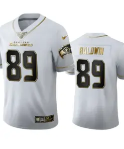 Doug Baldwin Seattle Seahawks Nike 100th Season Golden Edition Jersey - White