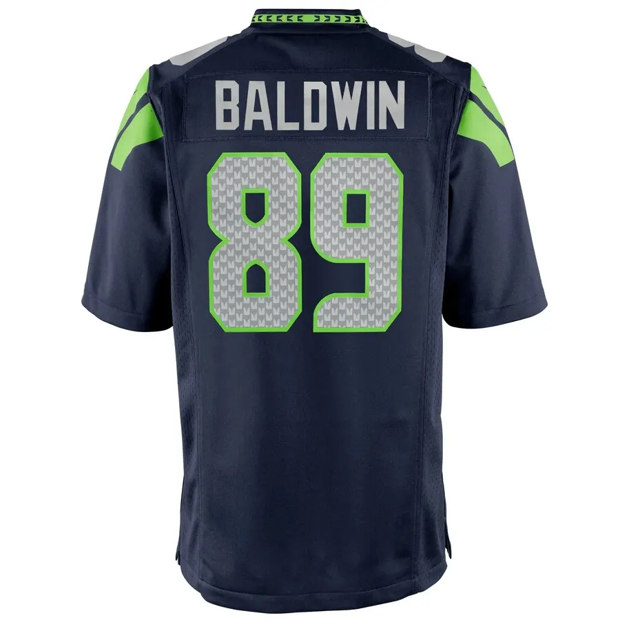 Doug Baldwin Seattle Seahawks Nike Youth Team Color Game Jersey - College Navy - Image 3