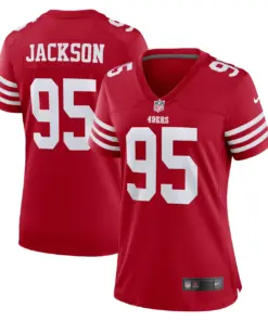 Alternative view of Drake Jackson San Francisco 49ers Nike Women's Game Player Jersey - Scarlet