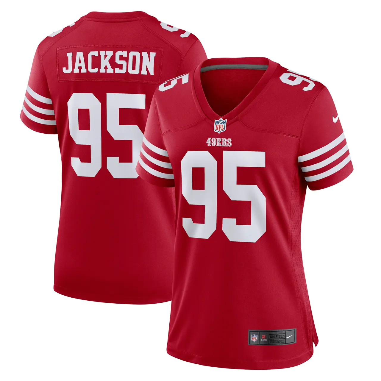 Drake Jackson San Francisco 49ers Nike Women's Game Player Jersey - Scarlet - Image 2