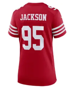 Drake Jackson San Francisco 49ers Nike Women's Game Player Jersey - Scarlet - Image 4