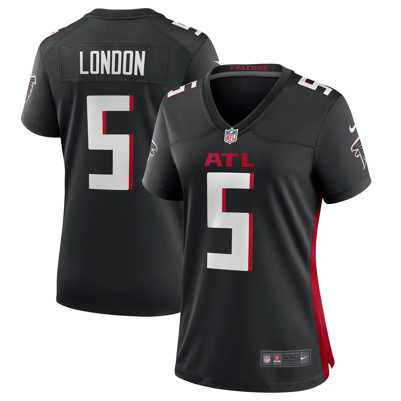 Drake London Atlanta Falcons Nike Women's Player Game Jersey - Black - Image 2