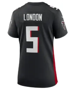 Drake London Atlanta Falcons Nike Women's Player Game Jersey - Black - Image 4