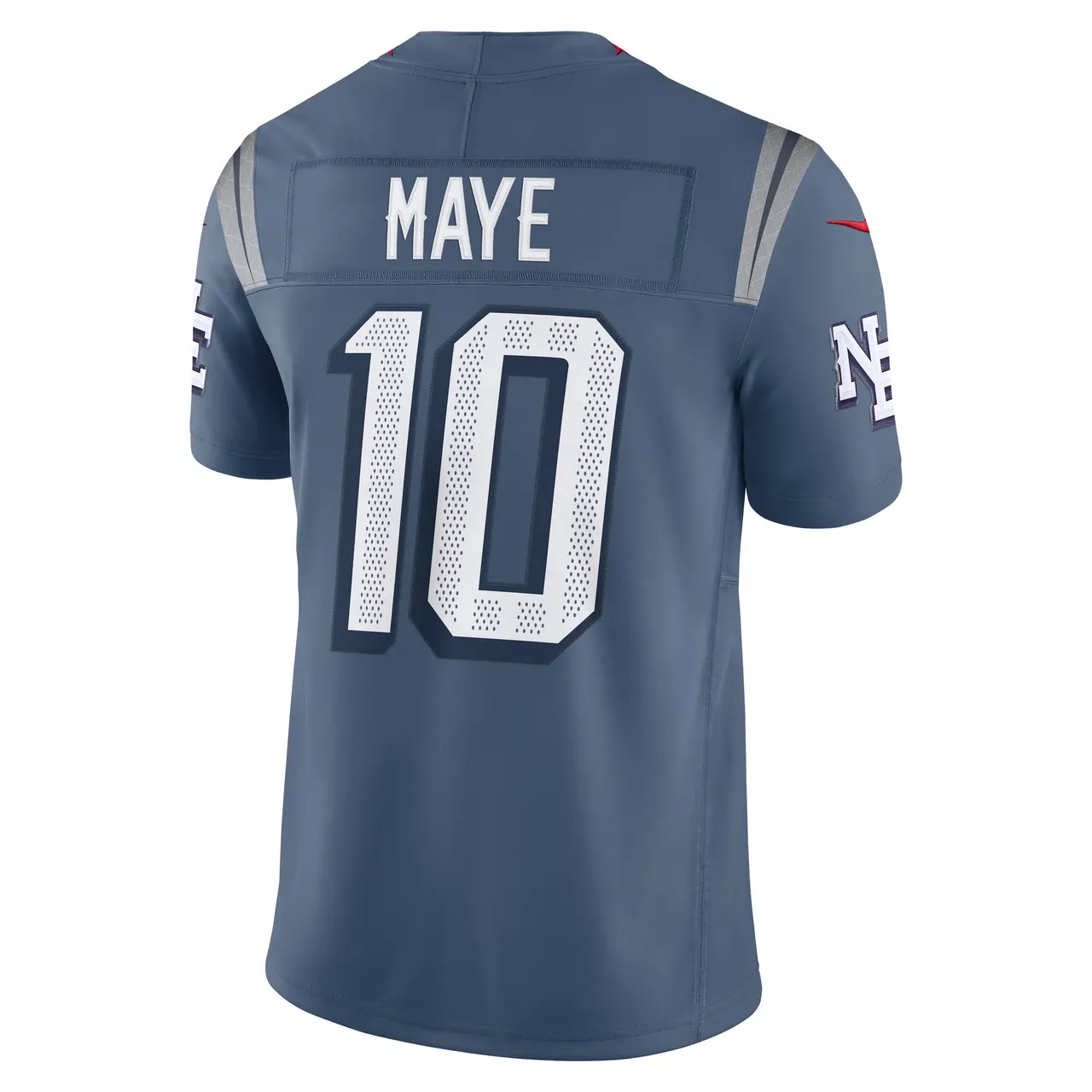 Drake Maye New England Patriots Nike 2025 Rivalries Collection Limited Jersey - Storm Blue - Image 3