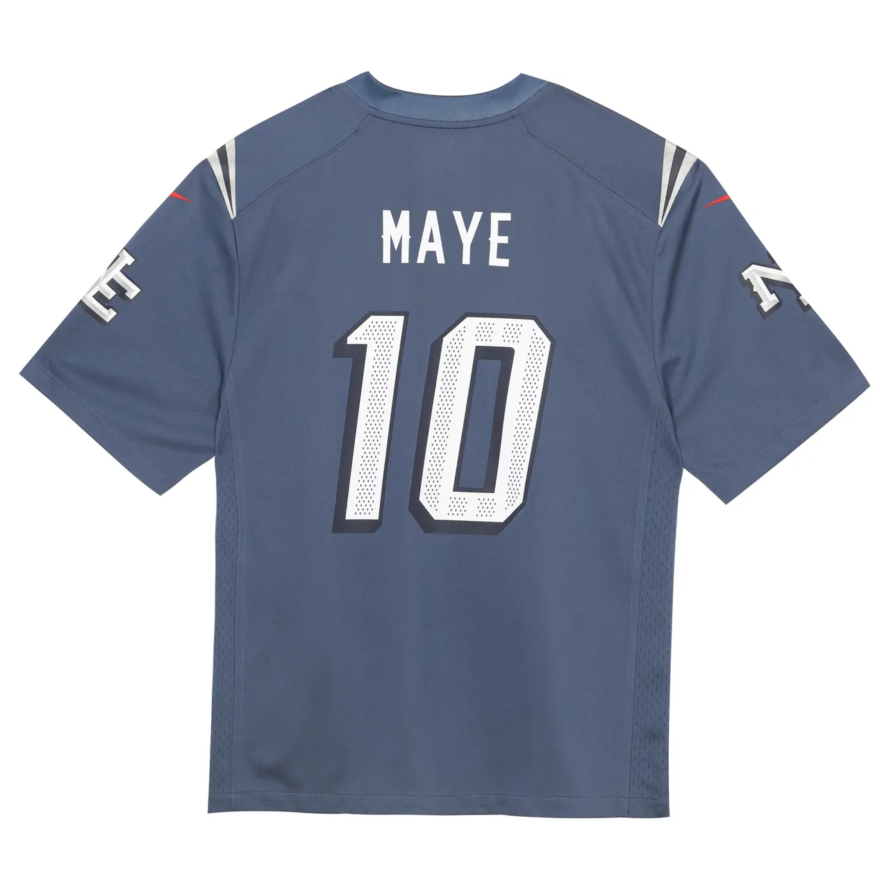 Drake Maye New England Patriots Nike Toddler 2025 Rivalries Collection Game Jersey - Storm Blue - Image 3
