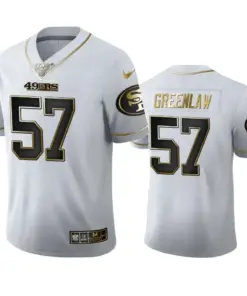 Dre Greenlaw San Francisco 49ers Nike 100th Season Golden Edition Jersey - White