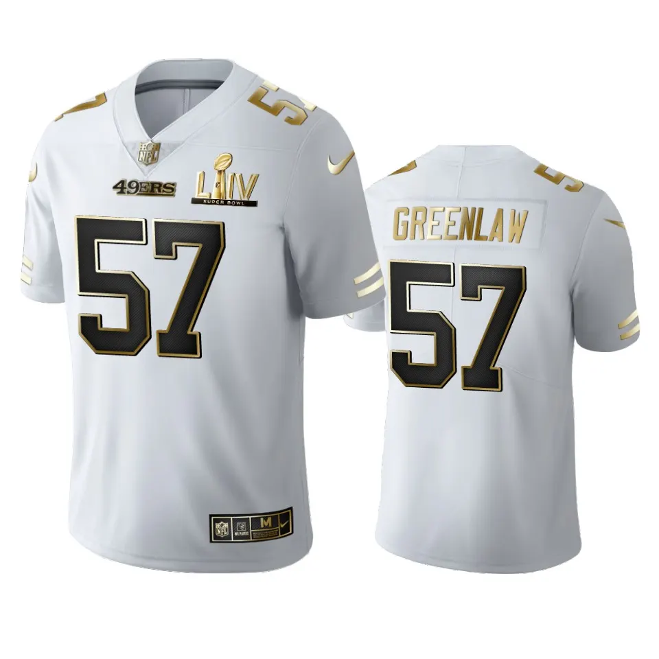 Dre Greenlaw San Francisco 49ers Nike Super Bowl LIV Golden Edition Jersey - White