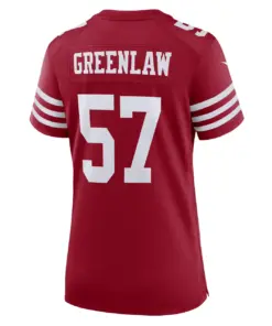 Dre Greenlaw San Francisco 49ers Nike Women's Home Game Player Jersey - Scarlet - Image 4