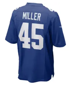 Dre Miller New York Giants Nike Home Game Player Jersey - Royal Blue - Image 4