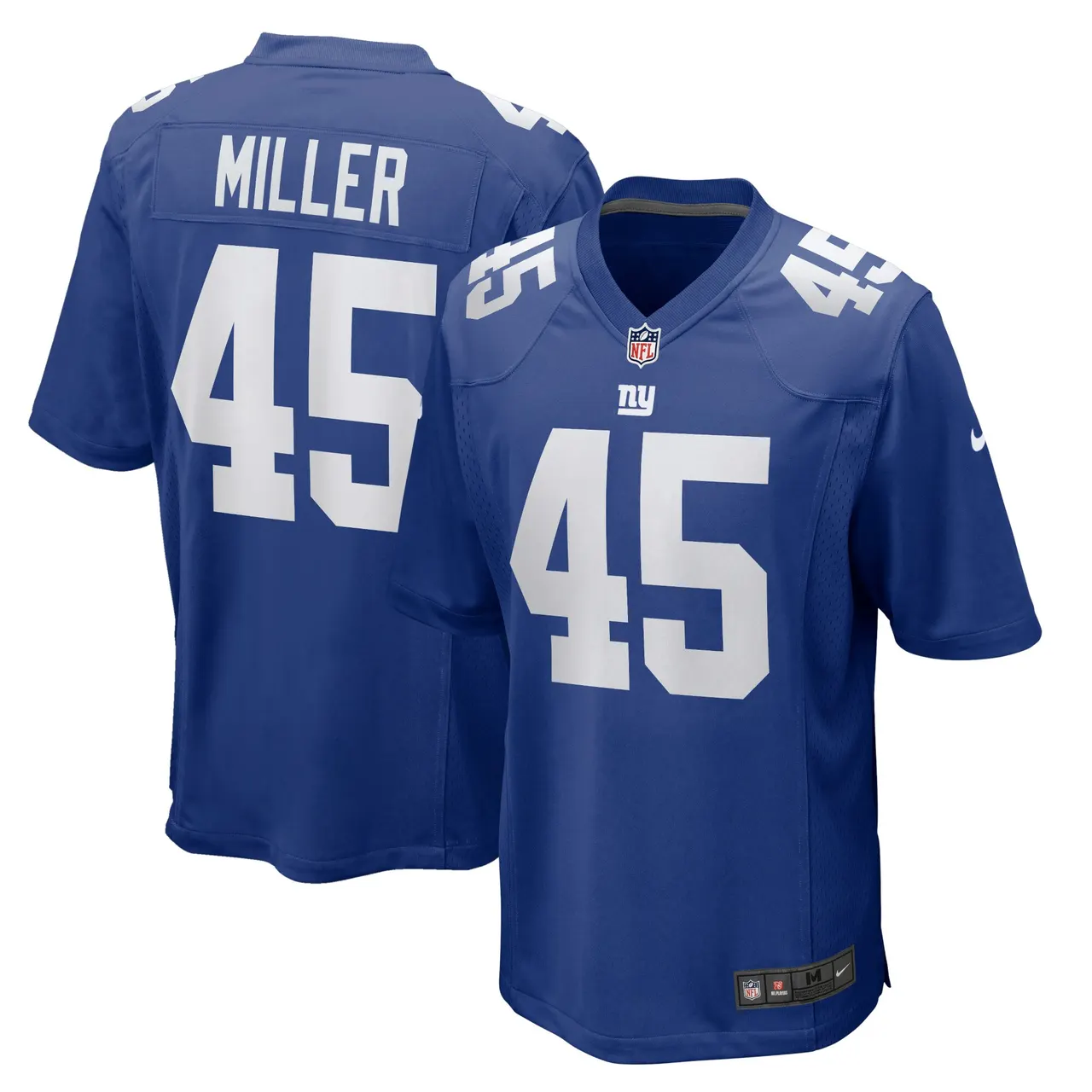 Dre Miller New York Giants Nike Home Game Player Jersey - Royal Blue - Image 2