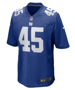 Dre Miller New York Giants Nike Home Game Player Jersey - Royal Blue - Image 3