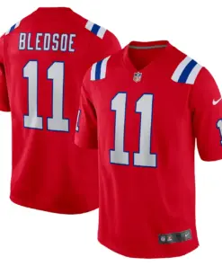 Drew Bledsoe New England Patriots Nike Game Retired Player Jersey - Navy - Image 8