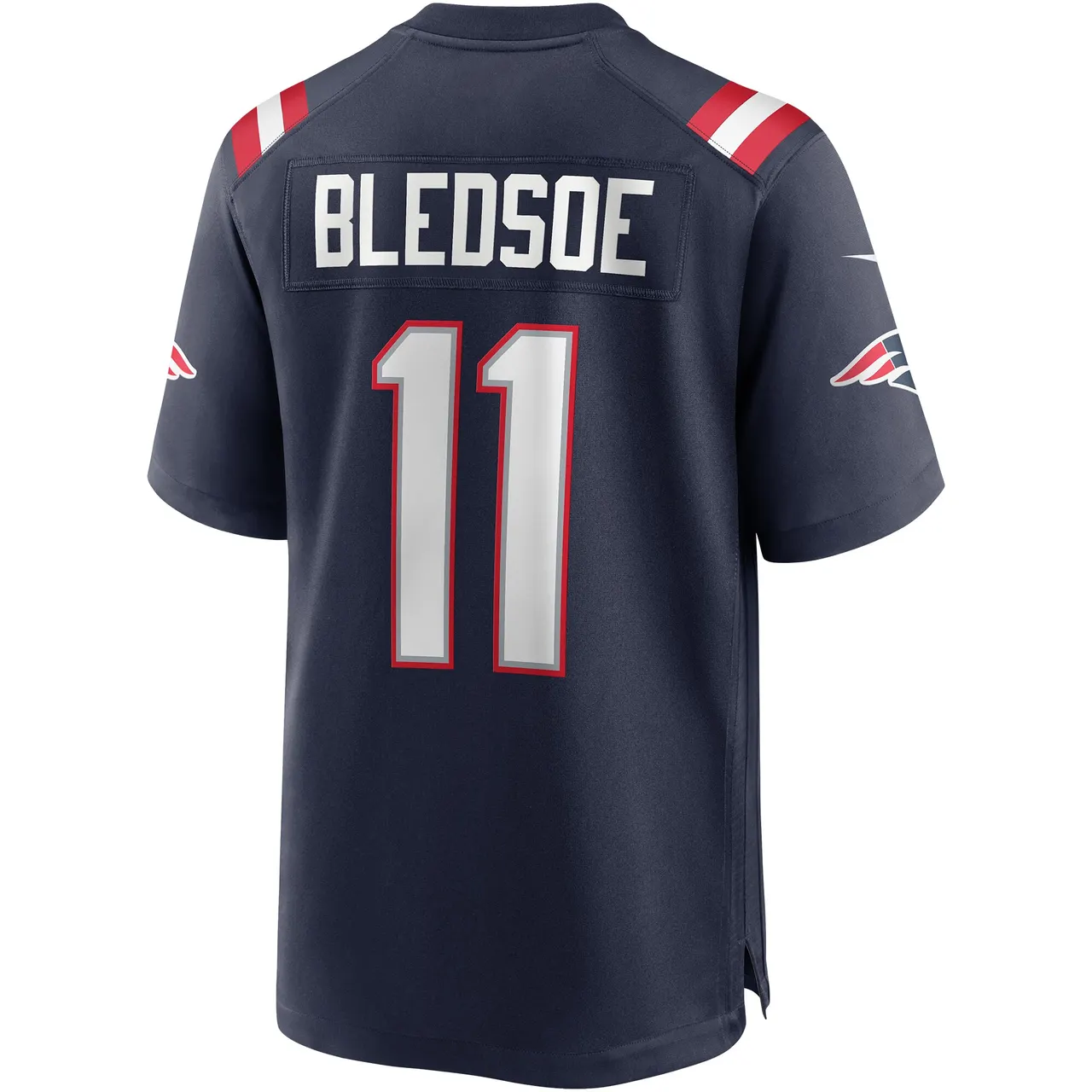 Drew Bledsoe New England Patriots Nike Game Retired Player Jersey - Navy - Image 4