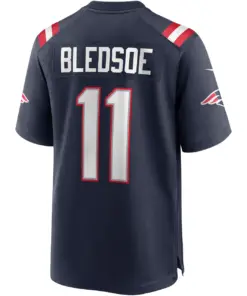 Drew Bledsoe New England Patriots Nike Alternate Retired Player Game Jersey - Red - Image 7