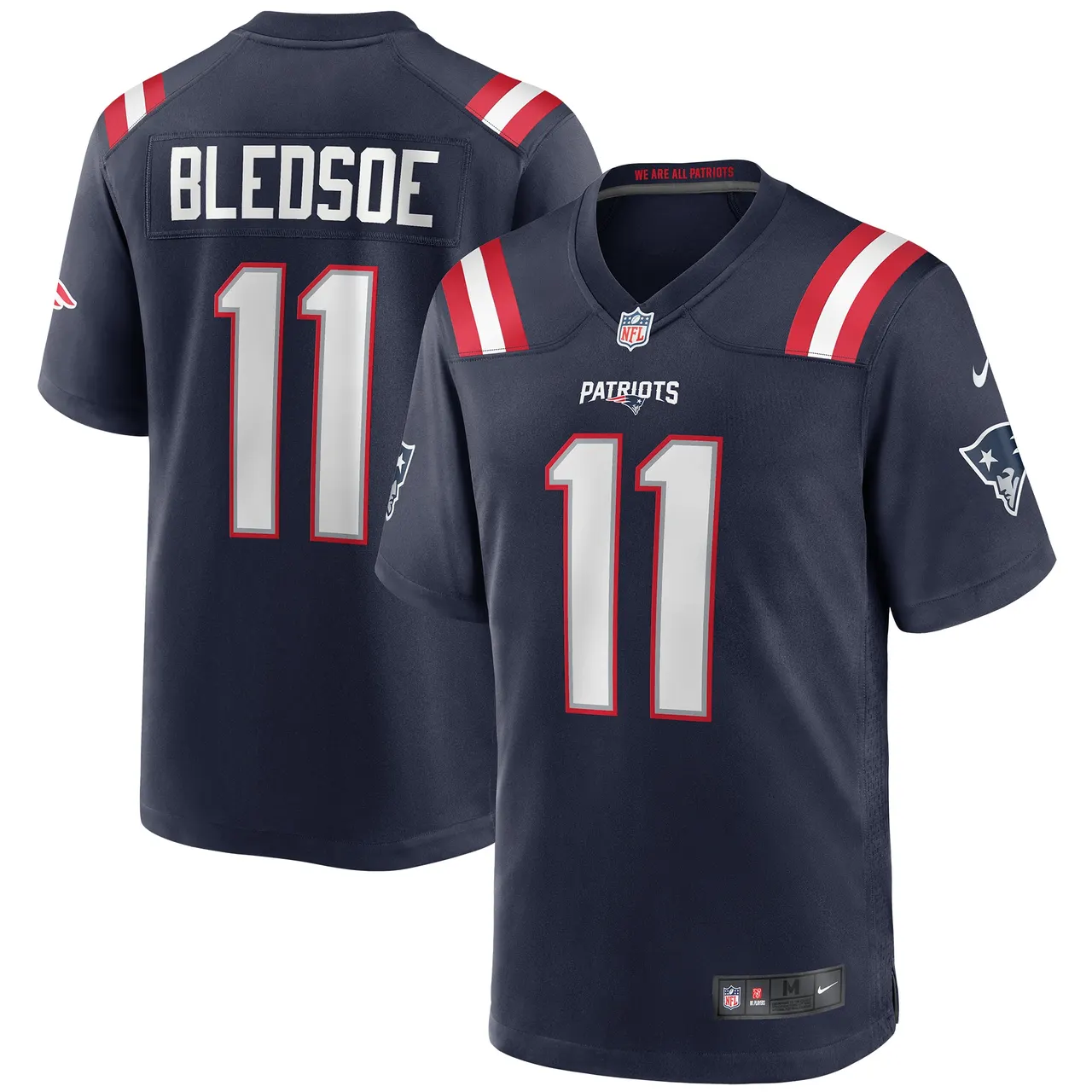 Drew Bledsoe New England Patriots Nike Alternate Retired Player Game Jersey - Red - Image 10