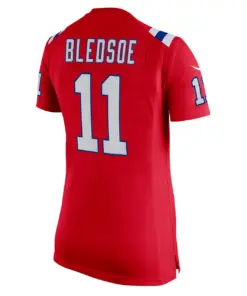 Drew Bledsoe New England Patriots Nike Women's Game Retired Player Jersey - Navy - Image 6
