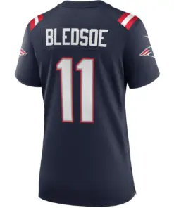 Drew Bledsoe New England Patriots Nike Women's Game Retired Player Jersey - Navy - Image 3