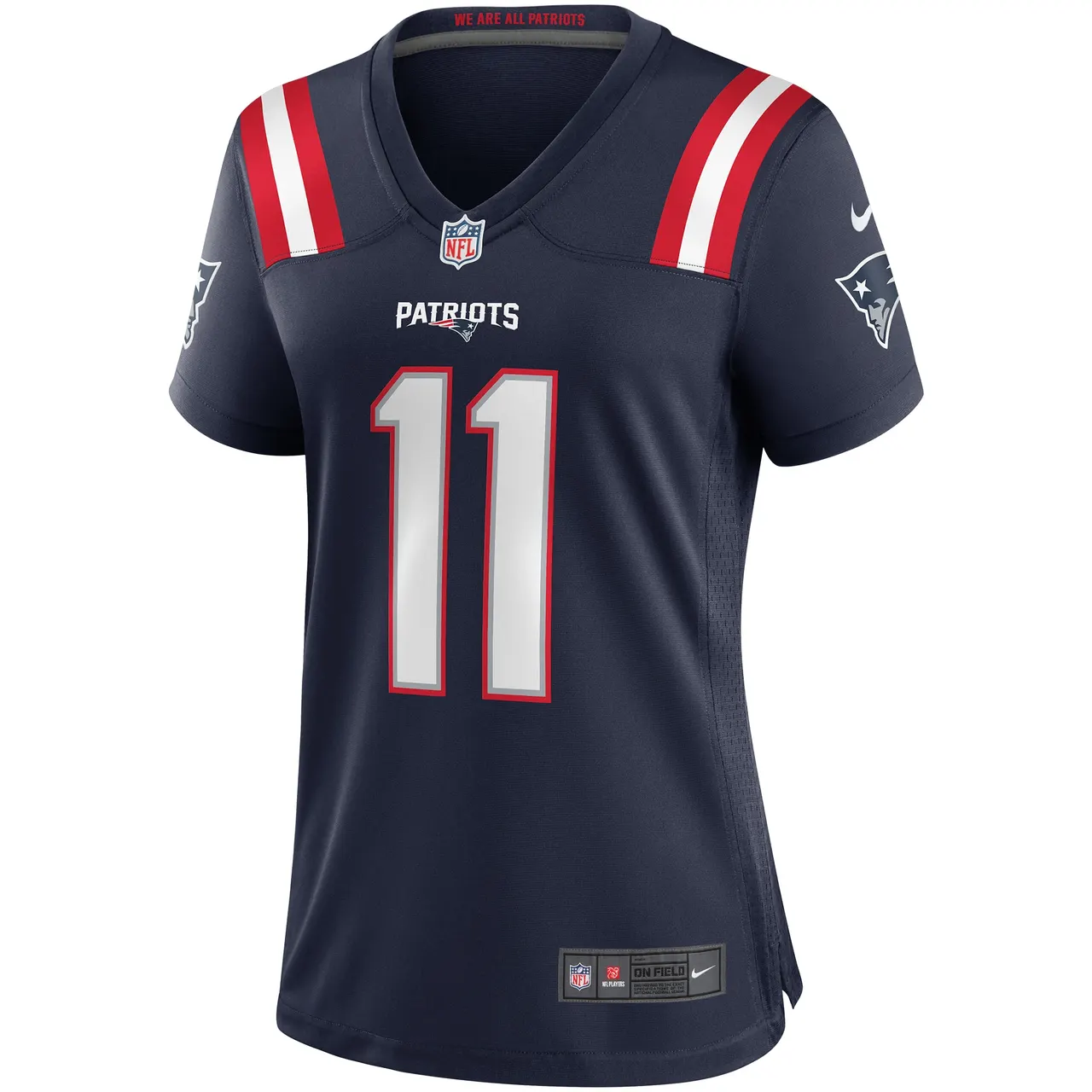 Drew Bledsoe New England Patriots Nike Women's Game Retired Player Jersey - Navy - Image 2