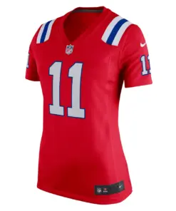 Drew Bledsoe New England Patriots Nike Women's Retired Player Game Jersey - Red - Image 3