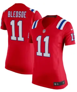 Alternative view of Drew Bledsoe New England Patriots Nike Women's Retired Player Game Jersey - Red