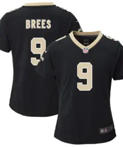 Drew Brees New Orleans Saints Nike Girls Youth Game Jersey - Black
